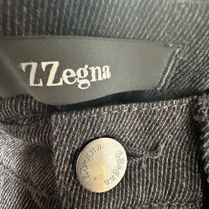 Zegna Jeans, 100% Wool, Grey/Black, Men’s 30